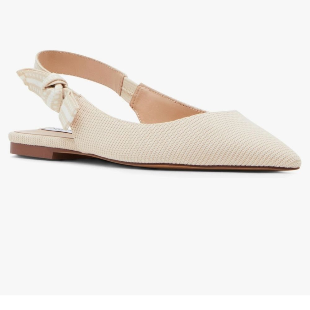BRAND NEW STEVE MADDEN WOMEN's OLSEN TAUPE SLINGBACK FLATS R3